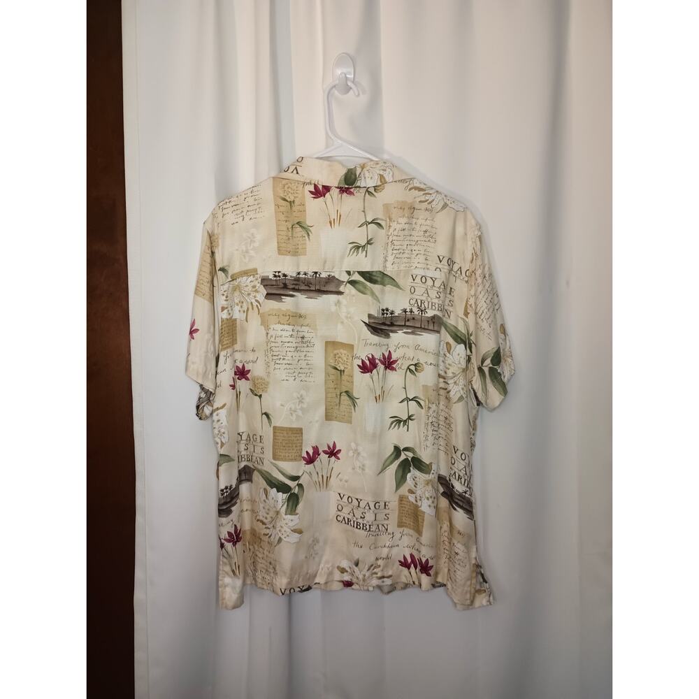 Caribbean Joe Womens Hawaiian Camp Shirt 2X Resort Island Cruise NWOT - Picture 5 of 9